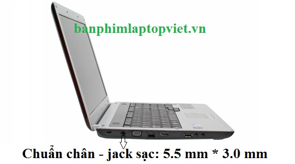 Chuẩn thông số chân - Jack sạc laptop Samsung R530