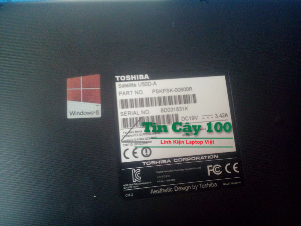 Thể hiện mã máy Toshiba U50D-A