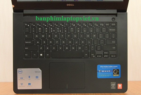 Thể hiện hình ảnh bàn phím keyboard 5448A trên thân máy 