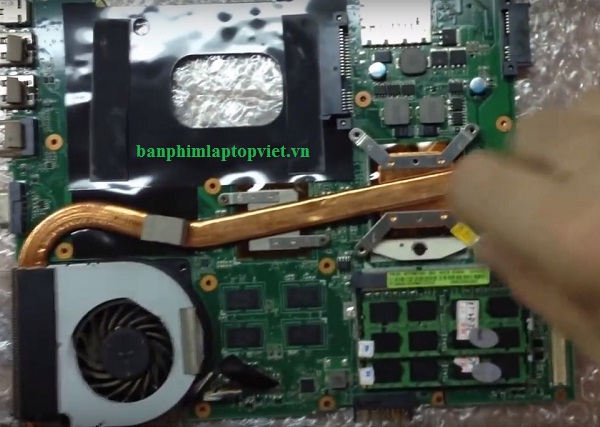 Hình ảnh Fan tản nhiệt CPU trên thân máy tính Asus A42J, A42F