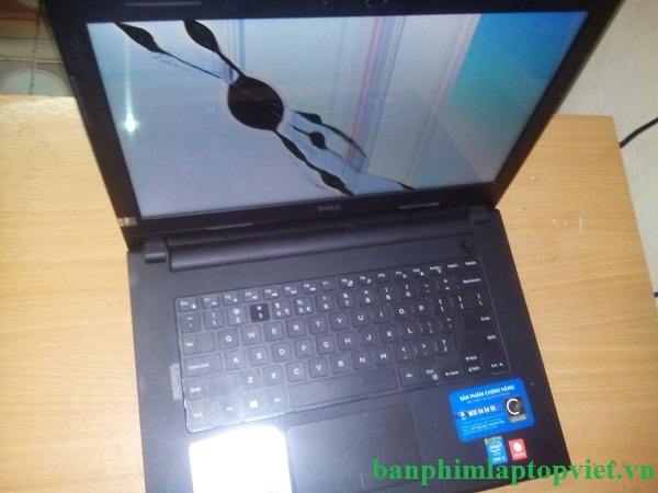 Hình ảnh màn hình laptop Dell inspiron 3443 bị vỡ