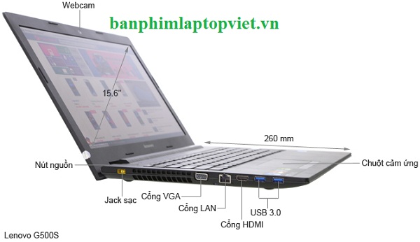 Jack sạc laptop Lenovo G500s dòng chíp M (Ivy bridge)