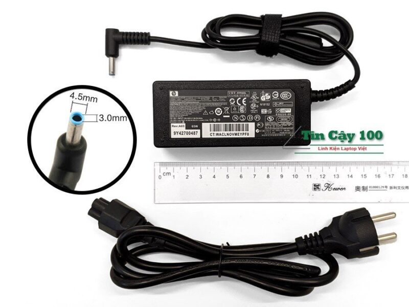 Sạc laptop HP 19.5V-3.33A Chân Kim Nhỏ - Chân Xanh