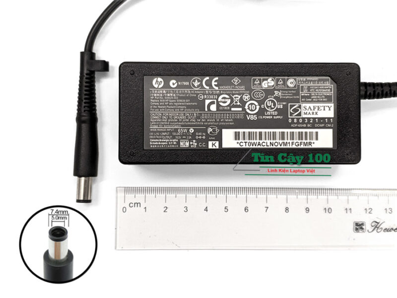 Adapter laptop HP 18.5V-3.5A Chân Kim To dùng cho máy nào