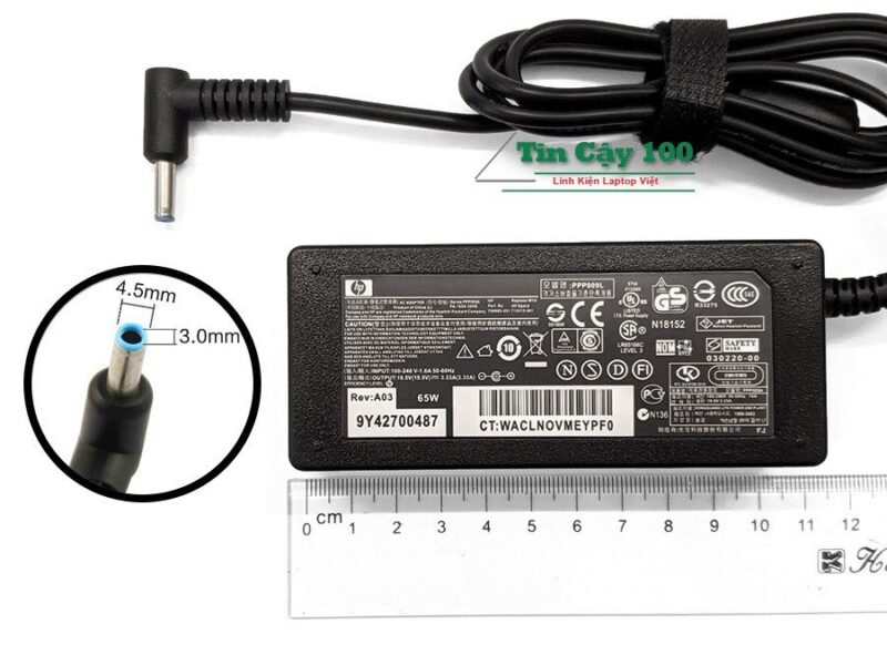 Chuẩn chân Sạc adapter laptop HP 14s-dk, 14s-dk0097au chân kim bé