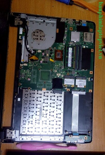 Hình ảnh vị trí lắp Fan tản nhiệt laptop Asus S46, S46C