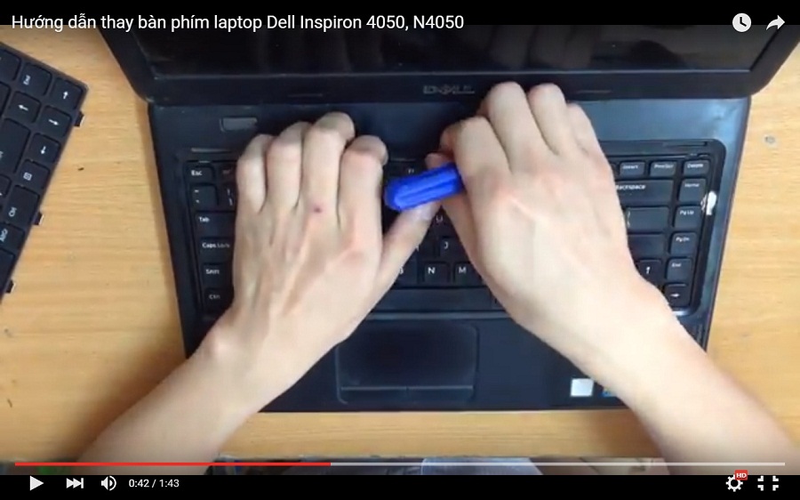 Video hướng dẫn thay bàn phím laptop dell inspiron n4050