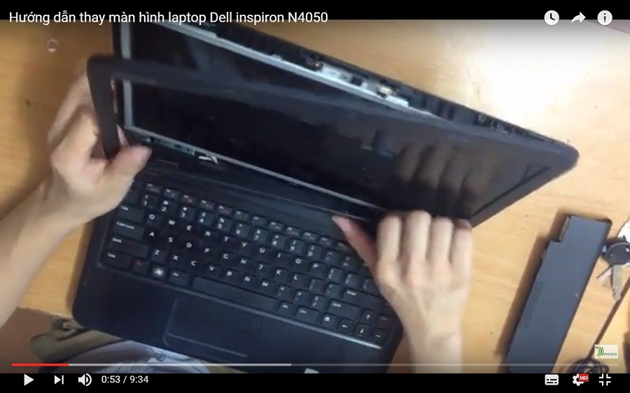 Video hướng dẫn thay màn hình laptop DEll inspiron N4050