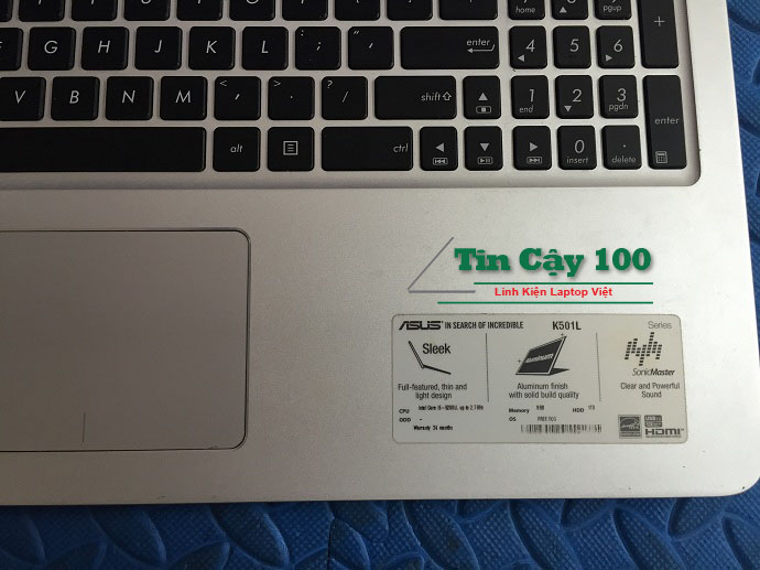 laptop asus K501 được thay màn hình tại Tin Cậy 100