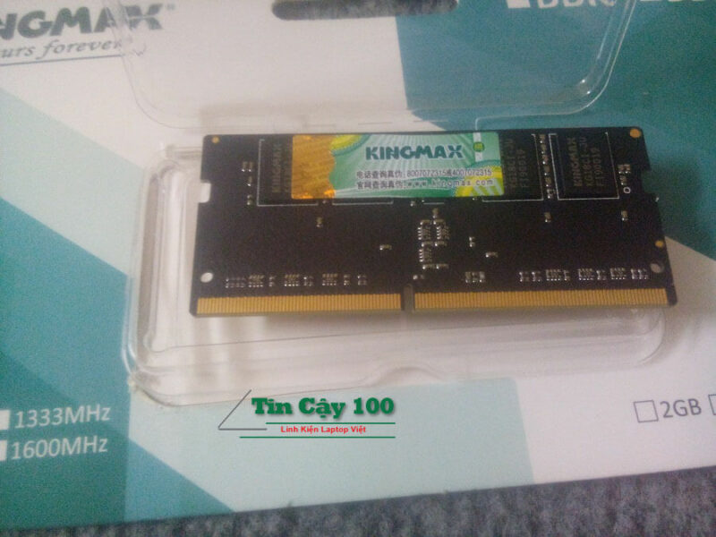 Mặt sau Ram Laptop Kingmax 8GB DDR4 bus 2666 1.2V