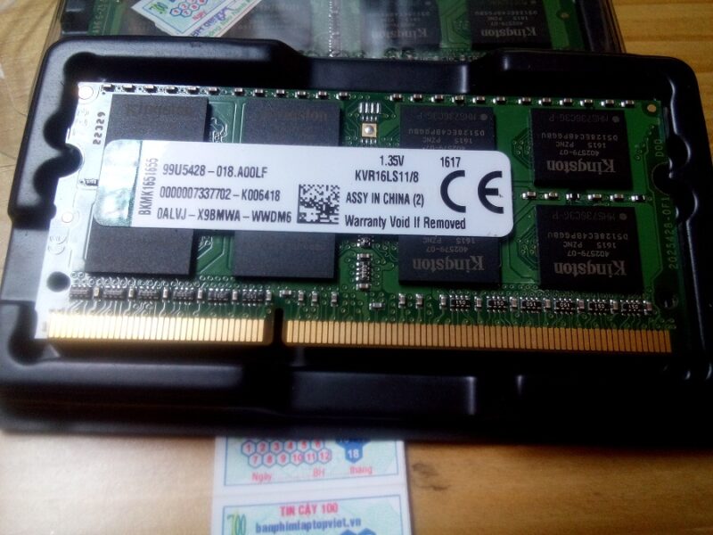 Mua Bán Ram Laptop Kingston 8GB DDR3-1600 PC3L 1.35V