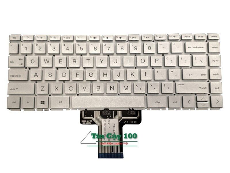 Thay bàn phím laptop HP 14S-FQ, 14s-FQ1065 Zin màu bạc.