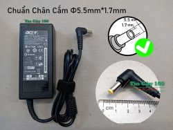 Sạc Acer A315 chân thường ZIN 5.5*1.7 mm