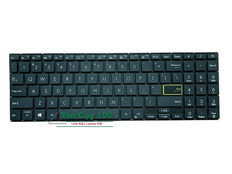 Bàn phím bàn phím laptop Asus Vivobook 15 M513 M513IA M513UA màu đen