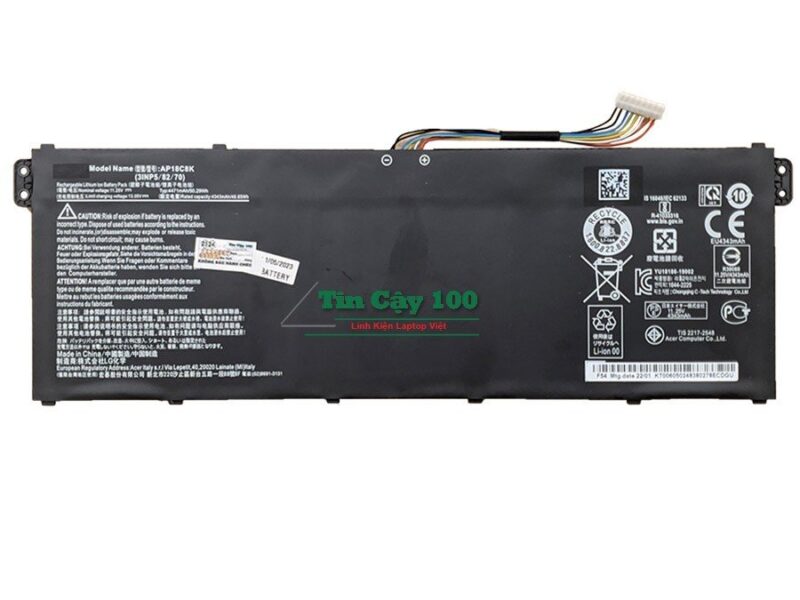 Pin laptop Acer Vero AV15 AV15-51-58HB Gen 11th.