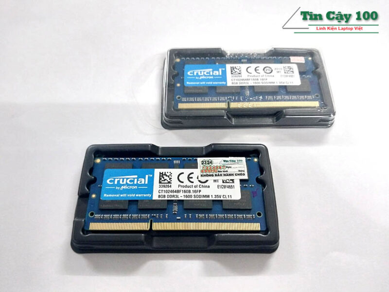 Ram Laptop Crucial DDR3 8Gb PC3L Bus 1600 1.35V