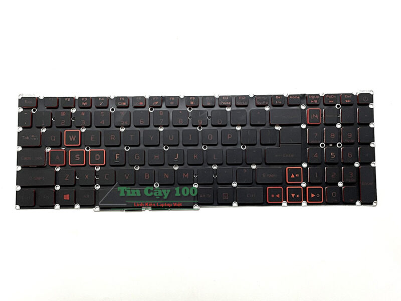 Bàn phím laptop Acer Nitro 5 AN515-43 AN515-54 Led Đỏ.