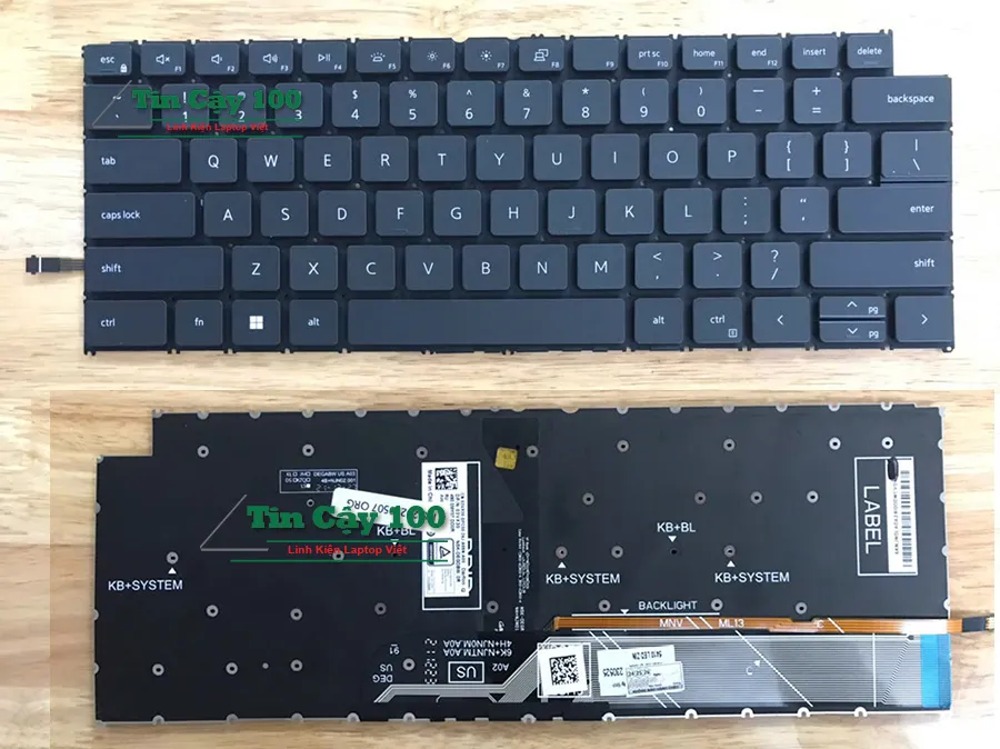 Bàn phím laptop Dell Inspiron Plus 16 7620 Gen 12th có LED